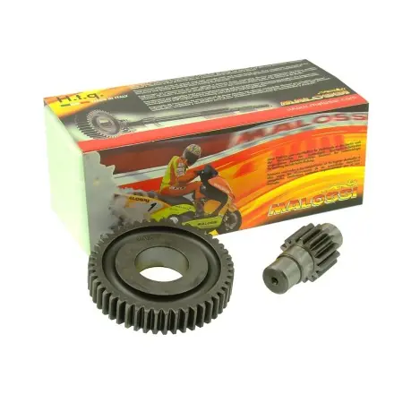 Zertifiziert Getriebe Malossi sekundär 15/47 -Piaggio 50 ccm 4 Takt - Zip - Vespa ET4 - LX 4V - S 4V