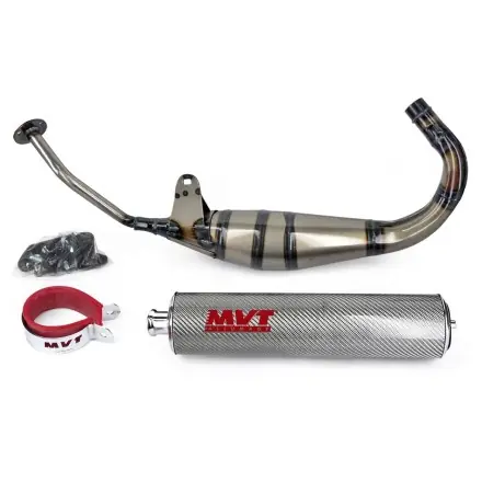 Billig Auspuff MVT Carrera (E-Pass) AM6 Motor - Aprilia RS50 - MX - SX - Beta - Trigger - X-Limit - X-Power - Peugeot XP - Rieju - Yamaha