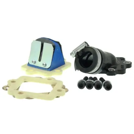 Heißes Angebot Ansaugstutzen Kit offen MVT - Minarelli liegend - Aerox - Nitro - Ovetto - Jog - Mach G - F12 - F15 - SR50