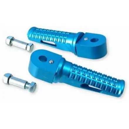 Fussrasten Aluminium CNC Blau Elox Kostenloser Rückversand