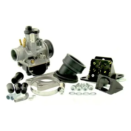 Vergaserkit Malossi/Dellorto Racing PHBG 21mm - Ansaugstutzen - Membranblock - AM6 - D50B - EBE - EBS Solange Der Vorrat Reicht