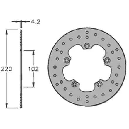 Bremsscheibe 220x58mm vorn - NRG Runner - VX -VXR - FX - FXR - Skipper Sonderangebot