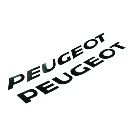 Expressversand Peugeot Aufkleber gross schwarz (2 Stück)