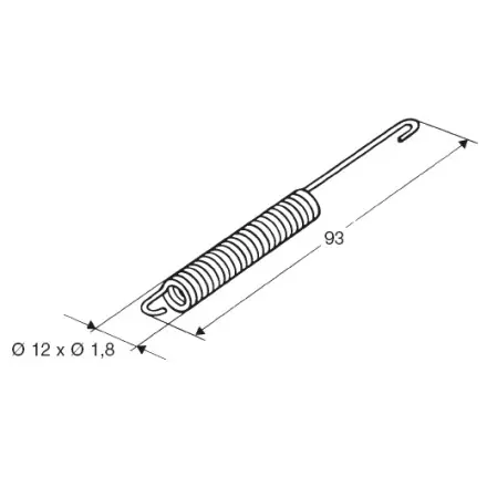 Feder für Hauptständer 127 mm Nitro - Aerox Wochenendangebot