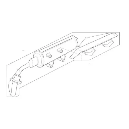 Mega-Angebot Auspuff original - Aprilia Scarabeo 125 150 200 ccm (Rotax)