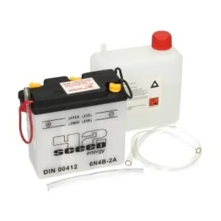 Batterie 6N4B-2A 6V 4AH Sceed42 mit Säurepack DIN 00412 Sale