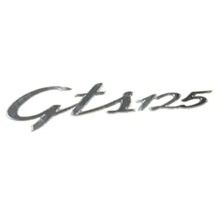 Plakette - Emblem - Schriftzug - GTS125- Vespa Echt