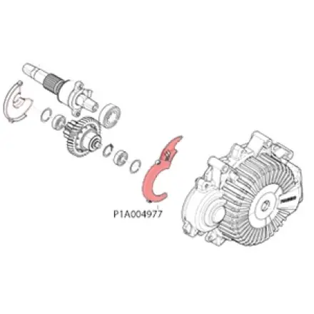 Expressversand Schutzstück links - Antrieb Vorgelege - Piaggio Wi-Bike