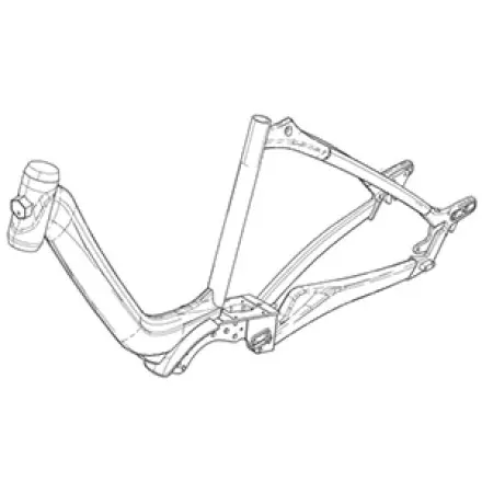 Direkt Vom Hersteller Rahmen - beige - 509/A - Rahmenhöhe 47 cm - Piaggio Wi-Bike Uni Mech Comfort 2016