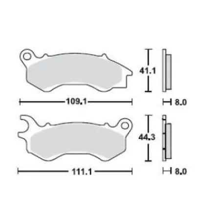 Bremsbelagsatz Lucas Scheibe - Peugeot Django 50 - 125 - 150 - Satelis - Honda Vision - NSC 4T - PCX 125 Jetzt Bestellen