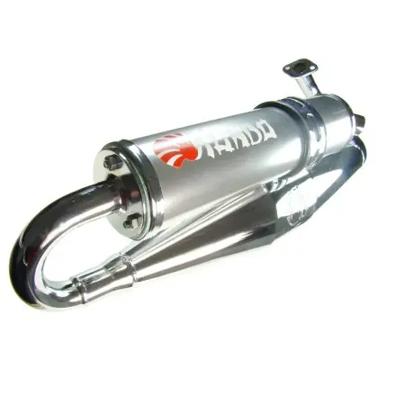 Letzte Chance Auspuff Kundo Rapid 125/180 Chrom - Gilera Runner FX FXR - Aprilia SR - Piaggio TPH