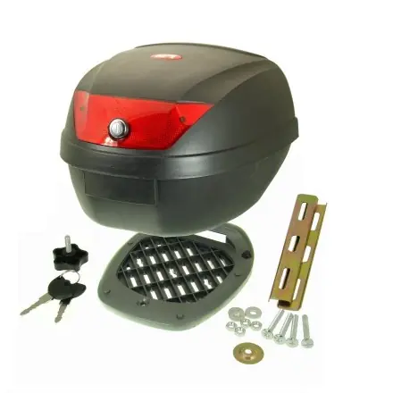 Topcase Roller Koffer schwarz rot 28L 38.5x38.5x29 cm Top-Preis