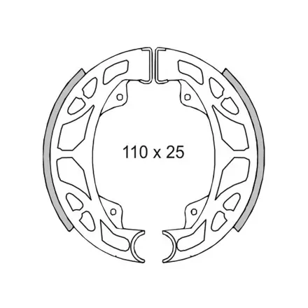 Bremsbacken Satz Trommel Lucas hinten - Easy Moving - Storm - Free - NRG - NTT - Sfera - TPH - Zip Begrenztes Angebot