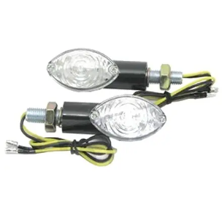 Preiswert Blinker oval LED schwarz - StVO zulässig