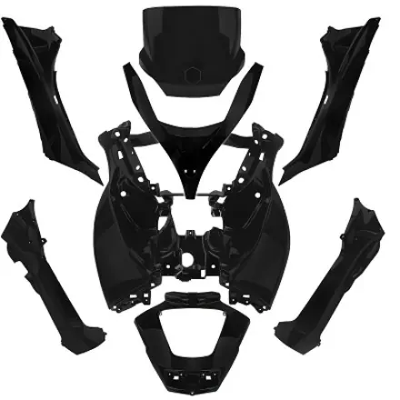 Verkleidungssatz schwarz matt - Piaggio MP3 125 250 300 400 500 Aktuell