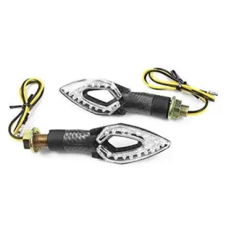 Solange Der Vorrat Reicht Blinkerpaar LED Apache carbon Design - StVO zulässig