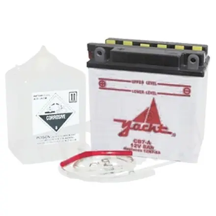 Top-Angebot Batterie CB7-A - YB7-A8Ah - mit Säurekartusche LxBxH 137x77x132 mm- Ablauf links