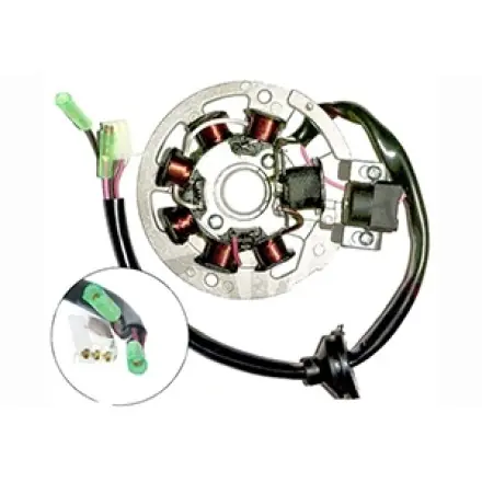 Highlight Zündgrundplatte - Ankerplatte - Minarelli MotorBj. 2002 - 80 mm - Aerox - Nitro - Ovetto - Jog - Mach G - SR50 - F12 - F15