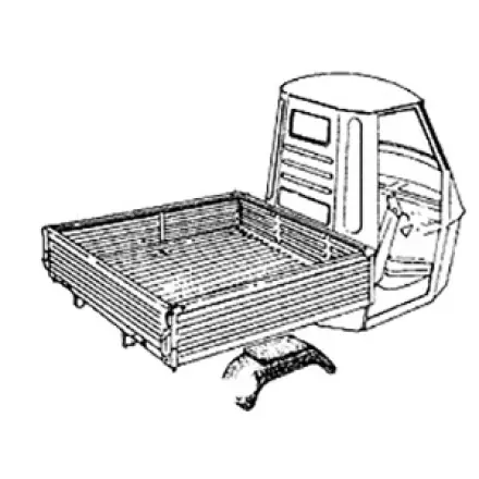 Fahrgestell mit Ladefläche - Rahmen - Frame - Ape Mix ZAPC80000... Zertifiziert