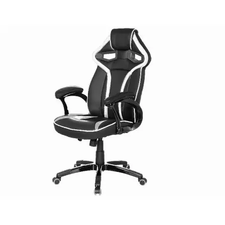 Chefsessel Modell Master - weiss - Sportsitz Racing Sessel Schreibtischstuhl - Drehstuhl - Bürostuhl - Racing Chair - Office Chair Echt