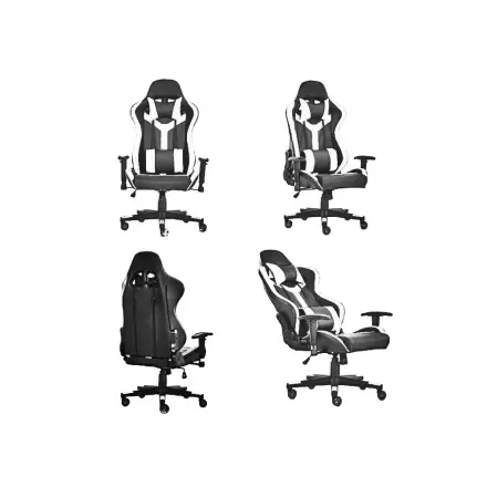 Chefsessel Modell King - weiss - Sportsitz Racing Sessel Schreibtischstuhl - Drehstuhl - Bürostuhl - Racing Chair - Office Chair Neue Kollektion