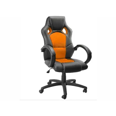 Chefsessel Modell Nero - orange - Sportsitz Racing Sessel Schreibtischstuhl - Drehstuhl - Bürostuhl - Racing Chair - Office Chair Sichere Zahlung