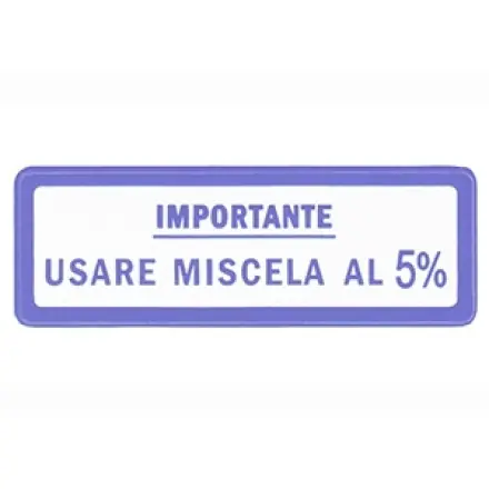 Aufkleber - Sticker Vespa Usare Miscela al 5% - ältere Modelle 1:20 Garantierte Lieferung