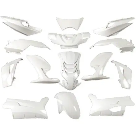 Verkleidungskit 14 Teile Vinculexx weiss metallic - Peugeot Speedfight 4 Kracherpreis