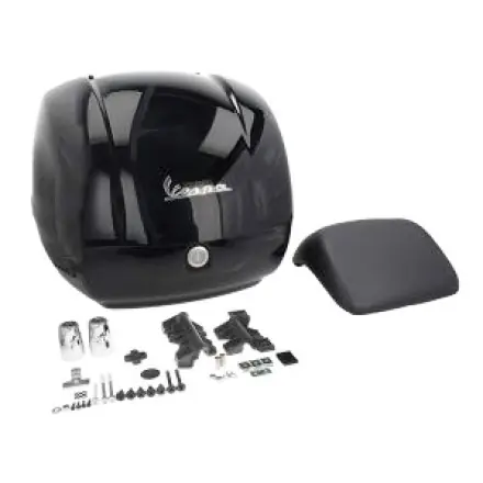 Preis Gesenkt Topcase schwarz glänzend 094 - 36 Liter - Vespa GTS 125 - 150 - 250 - 300 ccm