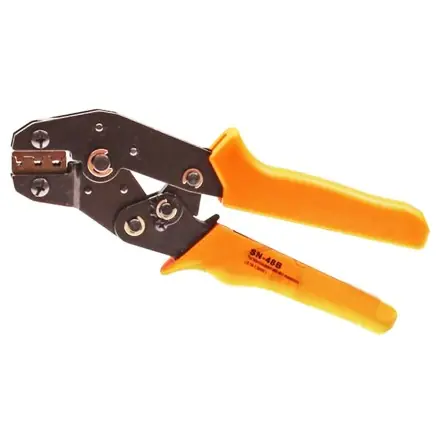 Markenware Kabelschuh Klemmzange - Crimpzange SN - 48B - nicht isolierte Stecker 0,14 - 2,5 mm² mit Verriegelung