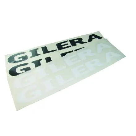 Neu Gilera Aufkleber Schriftzug Gross (2 Stück)