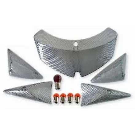 Jetzt Bestellen Blinker und Rücklichtglas-Set carbon Design - Peugeot Speedfight 1+2