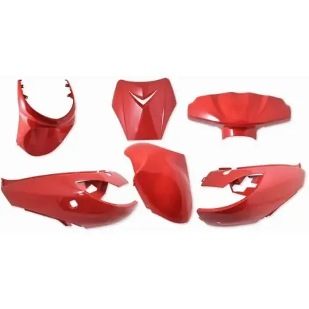 Expressversand Verkleidungskit Vinculexx 6 Teile Scuderia Rot - Peugeot Vivacity