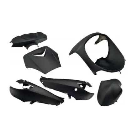 Gratis Versand Verkleidungskit Vinculexx 6 Teile Dark Black Matt Peugeot Vivacity bis Baujahr 2007