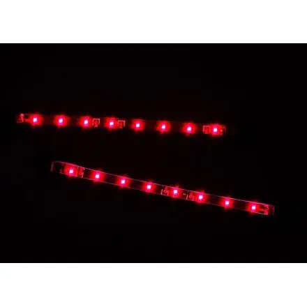 LED Slim Power Lights Flex. Leiste 8 LEDs 12cm Rot Kracherpreis