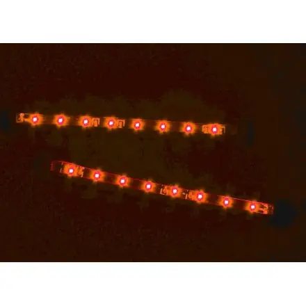 LED Slim Power Lights Flex. Leiste 8 LEDs 12cm Orange Versand Am Gleichen Tag