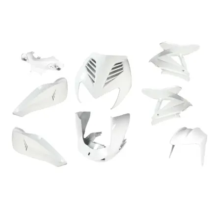 Aktuell Verkleidungskit 8 Teile Vinculexx weiss metallic - Yamaha Aerox - Nitro