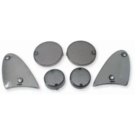 Echt Blinker und Rücklichtglas-Set Carbon Design - Aprilia SR 50 - 97-00