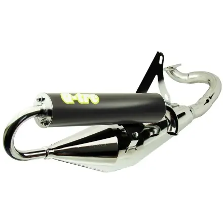 Auspuff Tecnigas Q-Tre Chrom(E-Pass) Minarelli Motor Schneller Versand