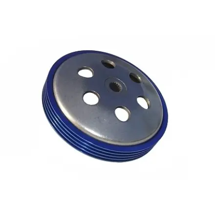 Neue Ware Kupplungsglocke TPR 107mmmit Kühlrippen blau Minarelli - Aerox - Nitro - Jog - Mach G - Neos - Ovetto - SR50 - F12 - F15