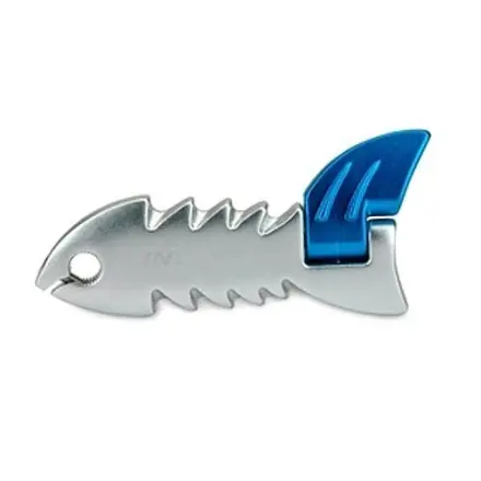 Beliebt Kickstarter TNT Fisch Design Klappbar Silber-blau