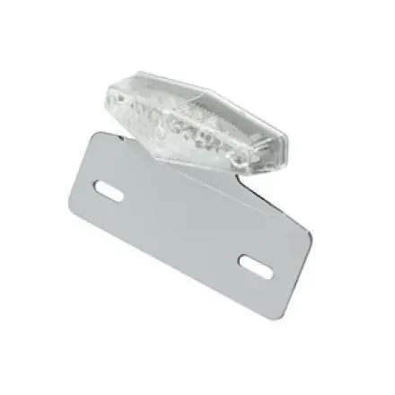 Rücklicht Weiss LED mit Nummernschildhalter (E-Pass) Markenprodukt