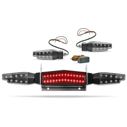 Echt Rücklicht + Blinker Kit LED Universal mit Relais