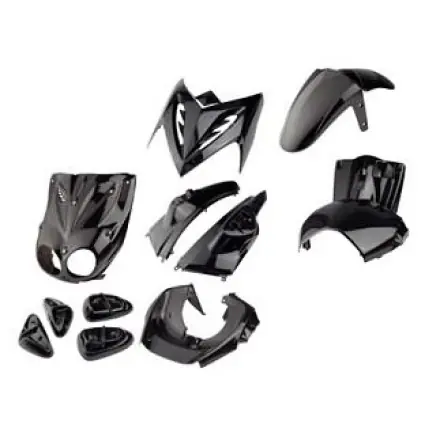 Neu Im Sortiment Verkleidungskit 11 Teile TunR schwarz lackiert - MBK Stunt - Yamaha Slider