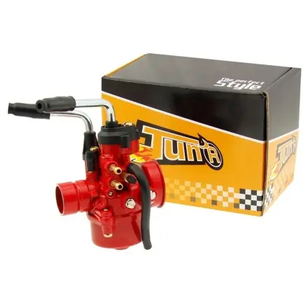 Begrenztes Angebot Vergaser TunR PHBN 17,5 mm rot (manueller Choke) - Minarelli Motor - Aerox - Nitro - Jog - Ovetto - Neos - Booster - Bws - Stunt - Slider - F12 - F15