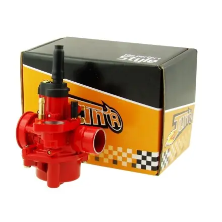 Vergaser TunR PHVA 17,5 mm rot (E-Choke) - Minarelli Motor - Aerox - Nitro - Jog - Ovetto - Neos - Booster - Bws - Stunt - Slider - F12 - F1 5 Highlight