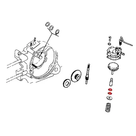 Ölpumpen Mischer Dichtring original - Vespa 50 - 200 - PK - PX - Cosa Garantierte Lieferung