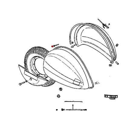 Neue Ware Seitenhaube Mutter M8 Selbstsichernd