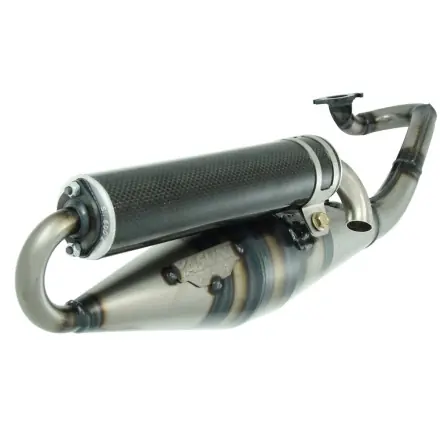 Neu Im Sortiment Auspuff Yasuni Scooter Z - schwarz Carbon-Enddämpfer - Peugeot Motor - ABE - Speedfight 1+2 - Trekker - Buxy - Vivacity