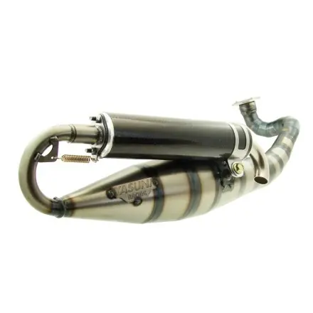 Auspuff Yasuni Carrera 16/07 - schwarz Carbon-Enddämpfer - ABE - Piaggio Motor - Runner - NRG - TPH - ICE - ET2 - ZIP - SR50 - SR50R Garantierte Lieferung